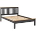 Monaco double bed in grey and oak