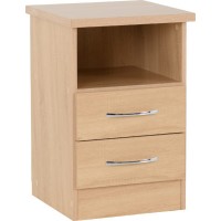 Nevada 2 drawer bedside in sonoma oak effect