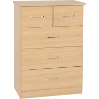 Nevada 3+2 chest of drawers in sonoma oak effect