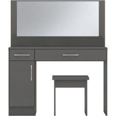Nevada dressing table set in 3D effect grey