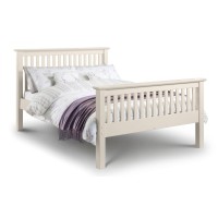 Barcelona White High Foot End - Double bed