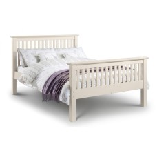 Barcelona White High Foot End - Double bed