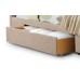 Capri 2 Drawer Fabric Bed in light or dark grey