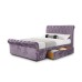 Verona 2 drawer Scroll Fabric Bed