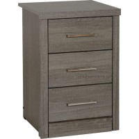Lisbon 3 drawer bedside 