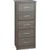 Lisbon 5 drawer narrow chest 