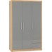 Seville 3 door 2 drawer wardrobe