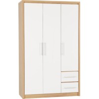 Seville 3 door 2 drawer wardrobe