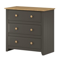 Capri Carbon 3 drawer chest
