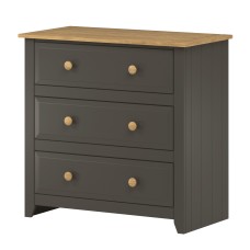 Capri Carbon 3 drawer chest