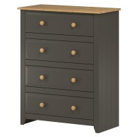 Capri carbon 4 drawer chest  