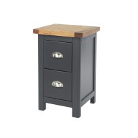 Dunkeld 2 drawer petite bedside in midnight blue