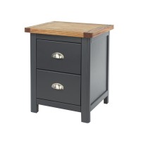 Dunkeld 2 drawer bedside in midnight blue