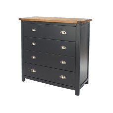 Dunkeld 4 drawer chest in midnight blue