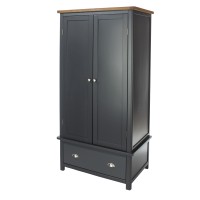 Dunkeld 2 door 1drawer wardrobe in midnight blue