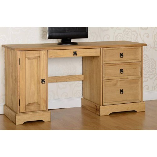 Pine store computer desk
