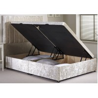 Ottoman double divan base side opening