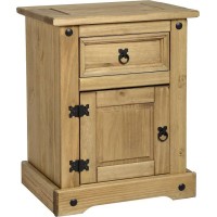 Corona 1 drawer 1 door bedside