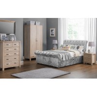 Verona 2 drawer Scroll Fabric Bed